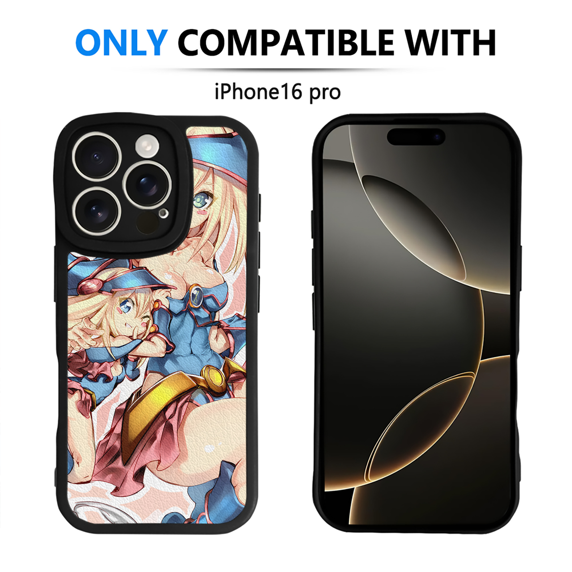 （画像用） 遊☆戯☆王 Yu-Gi-Oh! 【iPhone 16シリーズ対応】シリコンスマホケース（レザー調） 材質：シリコン